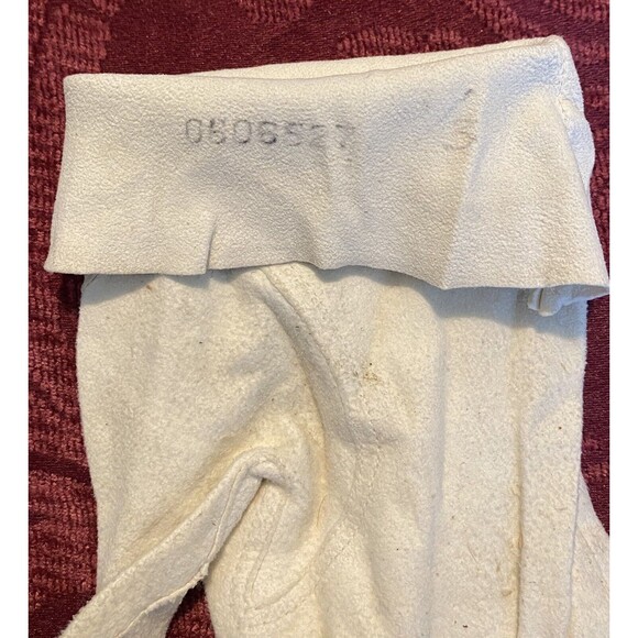 Suede Leather Gloves Vintage Ivory Cream Size Small Made in England - Picture 8 of 9